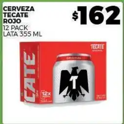 Merco Tecate - cerveza rojo oferta