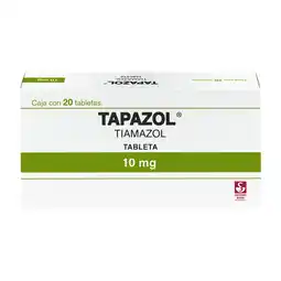Farmacias YZA Tapazol 10 mg - Caja con 20 tabletas (Tiamazol) oferta