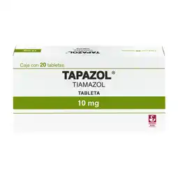 Farmacias YZA Tapazol 10 mg - Caja con 20 tabletas (Tiamazol) oferta
