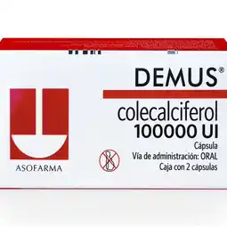 Farmacias YZA DEMUS 100000UI 2 CAPS oferta