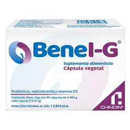 Farmacias YZA Benei G 0.489g 30 caps oferta