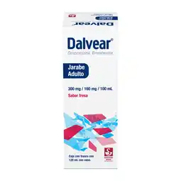 Farmacias YZA Dalvear Infantil 150 mg / 80 mg - Jarabe sabor fresa 120 ml (Dropropizina y Bromhexina) oferta
