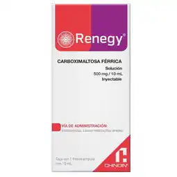 Farmacias YZA Renegy Solucion Inyectable 500Mg 10Ml oferta