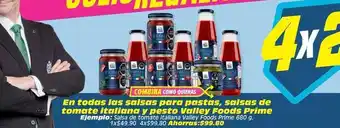Valley foods - salsas para pastas, salsas de tomate italiana y pesto