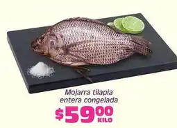 Soriana Híper Mojarra tilapia entera congelada oferta