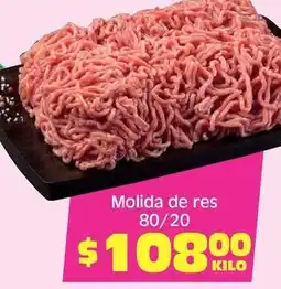 Soriana Híper Molida de res 80/20 oferta