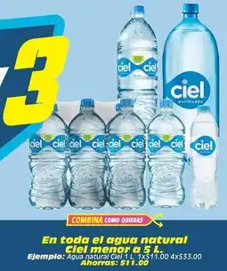 Soriana Híper Ciel - agua natural purificada oferta