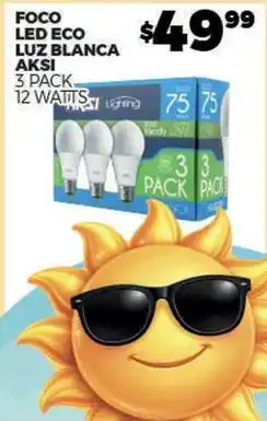 Merco Aksi - foco led eco luz blanca oferta