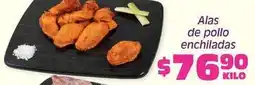 Soriana Híper Alas de pollo enchiladas oferta