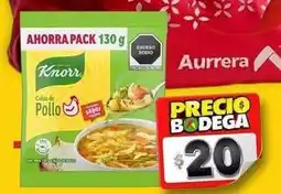 Bodega Aurrerá Knorr - caldo de pollo oferta
