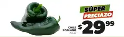 Merco Poblano - chile poblano kilo oferta