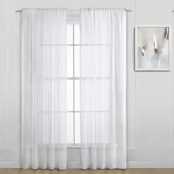 Costco Taylor & Moxie, Juego de 4 Cortinas Translúcidas 1.32m x 2.13m oferta