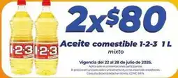 Tiendas Neto Julio - aceite comestible 1-2-3 1 l oferta