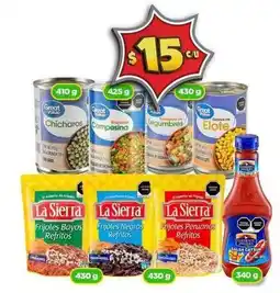 Bodega Aurrerá Great value - chícharos / campesina / legumbres / elote / frijoles la sierra oferta