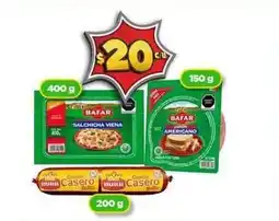 Bodega Aurrerá Bafar - salchicha viena / jamón americano oferta