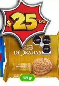 Bodega Aurrerá Doradas hojaldrada galletas oferta