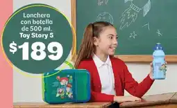 Soriana Híper Toy story 5 lonchera con botella oferta