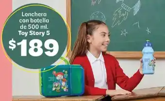 Toy story 5 lonchera con botella