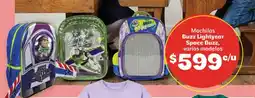 Soriana Híper Buzz lightyear, space buzz mochilas varios modelos oferta