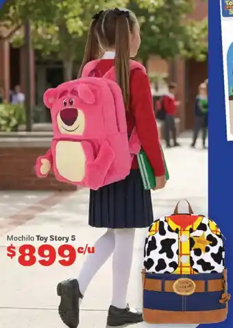 Soriana Híper Toy story 5 mochila oferta