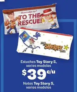Soriana Híper Toy story 5 estuches varios modelos oferta