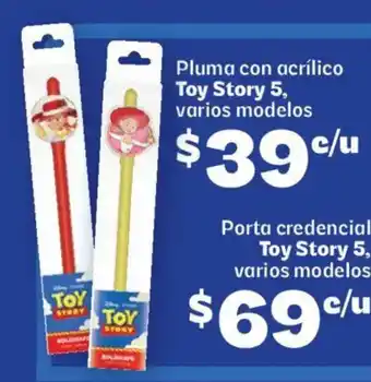 Toy story 5 pluma con acrílico varios modelos