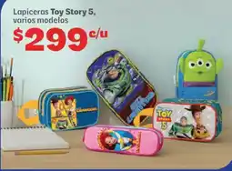 Soriana Híper Toy story 5 lapiceras varios modelos oferta