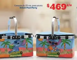 Soriana Híper Stitch pool party canasta para pícnic oferta