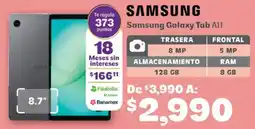 Soriana Híper Samsung galaxy tab a11 oferta