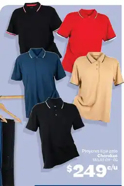 Soriana Híper Cherokee playeras tipo polo oferta