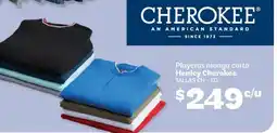 Soriana Híper Cherokee playeras manga corta henley oferta