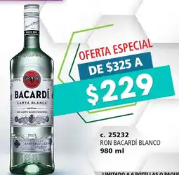 Bodegas Alianza Ron bacardí blanco oferta