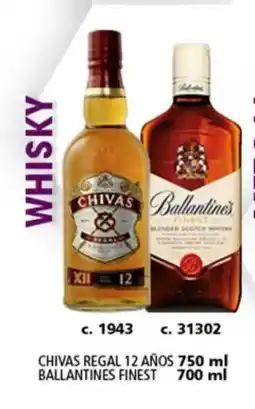 Bodegas Alianza Chivas ballantines 12 años oferta