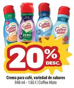 Smart & Final Coffee Mate Crema para café, variedad de sabores oferta
