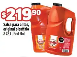 Smart & Final Red hot salsa para alitas, original o buffalo oferta