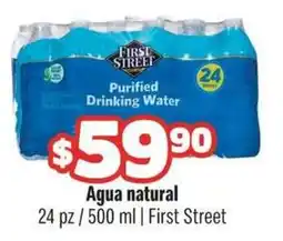 Smart & Final First street agua natural oferta