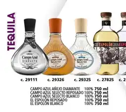 Bodegas Alianza Tequila campo azul añejo diamante 100% oferta