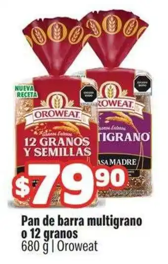 Smart & Final Oroweat pan de barra multigrano o 12 granos oferta