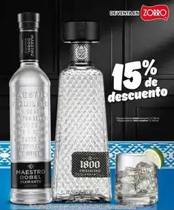 Zorro Dobel tequila maestro diamante oferta
