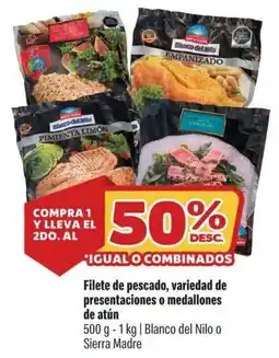 Smart & Final Blanco del nilo filete de pescado, variedad de presentaciones o medallones de atún oferta