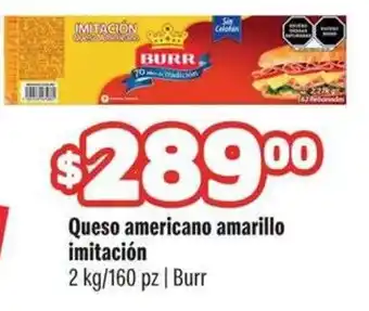 Smart & Final Burr queso americano amarillo imitación oferta