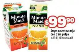 Smart & Final Minute Maid Jugo, sabor naranja con o sin pulpa oferta