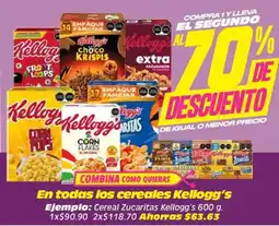 Soriana Mercado Kellogg's cereales zucaritas oferta