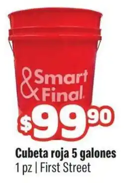 Smart & Final First street smart & final cubeta roja oferta