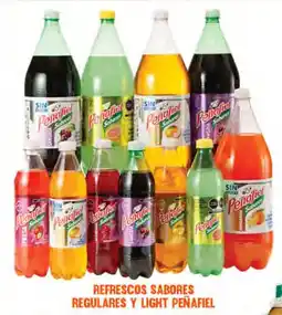 La Comer Refrescos sabores regulares y light peñafiel oferta