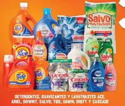 La Comer Detergentes, suavizantes y lavatrastes ace, ariel, downy, salvo, tide, dawn, dreft y cascade oferta
