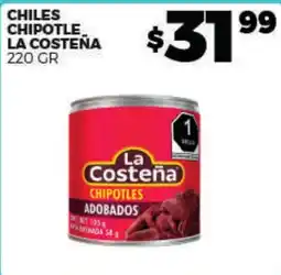 Merco La costeña chiles chipotle adobados oferta