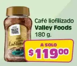 Soriana Mercado Valley Foods Café liofilizado oferta