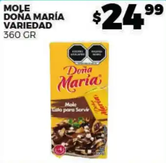 Merco Doña maria mole variedad oferta