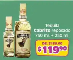 Soriana Mercado Tequila Cabrito reposado oferta